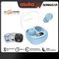 SonicGear EarPump TWS Jewel 2 ENC Bluetooth 5.4 Wireless Earbuds with Battery Percentage Display