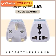 3 Pin China Plug Adapter Universal China Plug Converter 3 Pin China Plug Socket US/EU/AU to UK Plug 