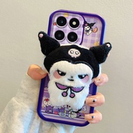 For Honor X5B Case Silicone Soft TPU Shockproof 3D Plush Doll Phone Casing For Honor X5B Plus GFY-LX