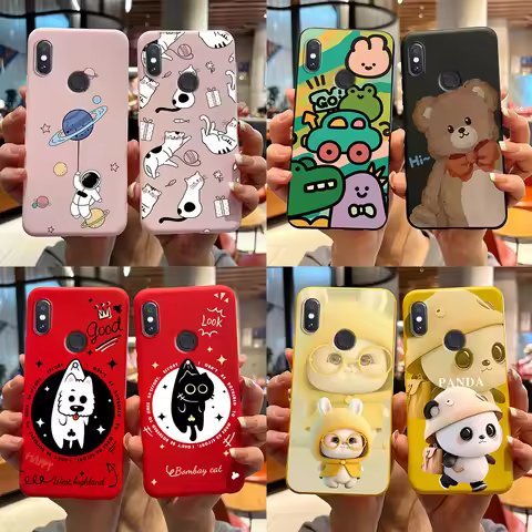 For Xiaomi Redmi Note 5 Pro Case Cute Rabbit Panda Cover TPU Soft Silicone Funda For Xiaomi Redmi No