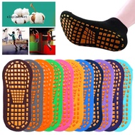 CST_CST_Adult Anti Skid Yoga Trampoline Playground Sports Breathable Cotton Floor Socks