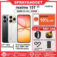 realme 15T 5G 26GB*(12+14)RAM l 256GB ROM l 6.57" Amoled Display l 7000mAH Battery + 60W Fast Charge