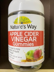 nature’s way apple cider vinegar gummies 65 gummies 162gm made in Australia