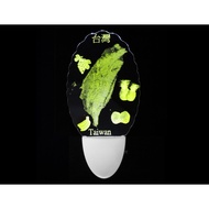 LED Stereo Night Light Yellow Taiwan 110V 0.3W Made In BSMI Certification