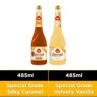 ABC Sirup Special Grade Silky Caramel 485 ml &amp; Velvety Vanilla 485 ml