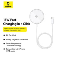 โทรศัพท์ชาร์จเร็วได้รับการรับรอง Qi2จาก Baseus 15W ที่ชาร์จสำหรับไอโฟน15 14 13 Pro Max