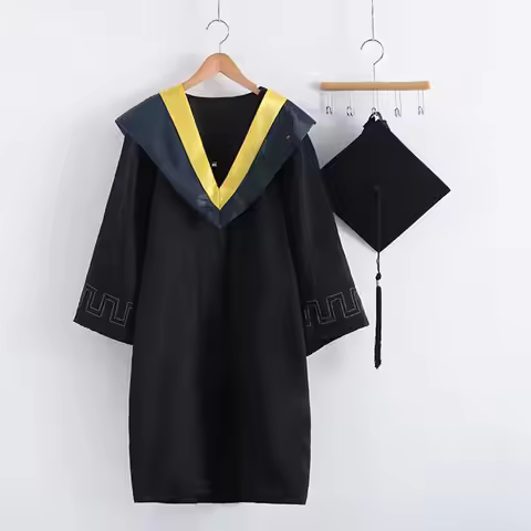Graduation Uniform Gown Cap 2023 Unisex Graduation Bachelor Costume School University Graduation Cer