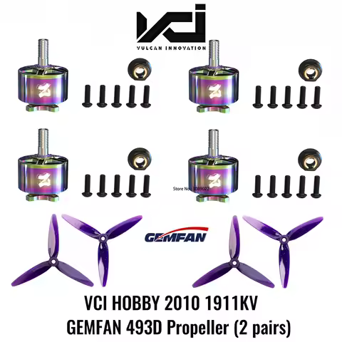 VCI HOBBY 2010 ZOE 1911KV 6S FPV Brushless Motor CW CCW GEMFAN 493D For FPV RC 3D Freestyle Racing D