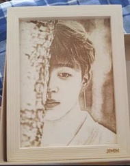 客製化木雕相框 生日禮物 防彈少年團相框 BTS