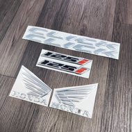 [SIÊU PHẨM] TEM DÁN TRANG TRÍ XE CHỮ NỔI CLICK TEM SỐ 125i TEM SỐ 150i TEM HONDA CÁNH CHIM NHƯ ZIN C