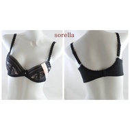 SORELLA Wired Brocade BRA, Thin Foam, Underwire BODY CONTOUR SERIES, 980BLKS