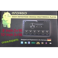 9’’ 10’’ Inch 2+16 Android Player Full HD 4K UHD IPS 2.5D (Designed In The Germany)