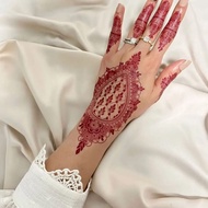 PREMIUM MAROON INSTANT HENNA/HENNA STICKER/TATOO HENNA
