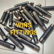 2.5" 15 cm IRON CS sch40 inch carbon steel pipe nipple 2 1/2 2-1/2" x 6" knitting connecting double 