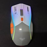 無線電競滑鼠 AULA 充電式 USB-C 太空灰色 RGB