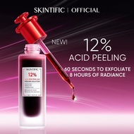 SKINTIFIC 12% AHA BHA PHA LHA Peeling Solution Serum 30ml Whitening Brightening for Dark Spot Acne-p