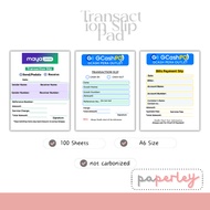 Gcash /Paymaya Transaction Slip Pad