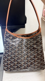 95%新 Goyard mini hobo 經典色啡柄