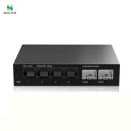 2.5Gb Switch 4 Port 2.5G Unmanaged Network Switch with 2 Port 10GbE + Slot Home Setup Ethernet Switc