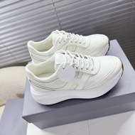 UFDE HOGA ** 2026 Spring New Style Comfortable All-Match Thick-Soled Sneakers White Shoes Genuine Le