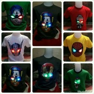 LED SUPER HERO T-SHIRT (MENYALA)| SERIEUS SUPER HERO LED T-SHIRT