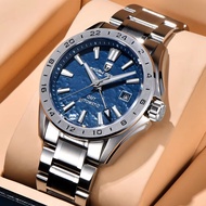 PAGANI DESIGN Original New Men's Automatic Mechanical Business Watch Stainless Steel GMT Watch Luxur