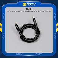 Dây Cáp Sạc Chống Gập 100W Type C to C Có Đèn Led Nhiều Size Cho iPhone Macbook Laptop iPad Airpods