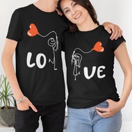 Love Heart Couple TShirts Summer Short Slevee Matching Shirts Anniversary Gift Ideas His and Hers Sh