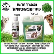 ❀ ☃ ☎ WOOF Madre De Cacao Dog and Cat Shampoo & Conditioner Anti-Galis, Anti-Kuto, Mabango 250ml, 5