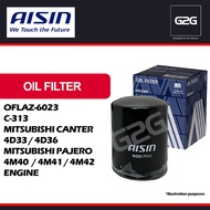 Oil Filter Aisin OFLAZ-6023 / C-313 Mitsubishi Canter 4D33 / 4D36 / Pajero 4M40 / 4M41 / 4M42