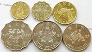 悅享購✨滿300出貨香港囘歸紀念幣 1997年 香港囘歸中國硬幣6枚一套全新UNC 1毫-5元