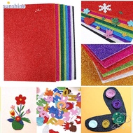SSUNSHINE Glitter Foam Paper, A4 Thick Handmade Paper,  Flash Colorful EVA Cardstock Decorations