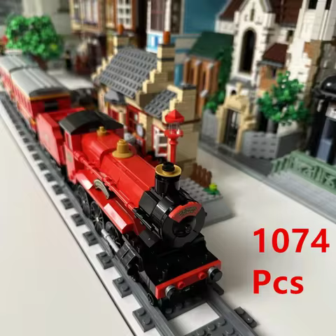 1074-piece Gryffindor Movie Theater Expansion Set Compatible with 76423 Train Station Building Block