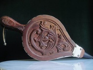 【老時光 OLD-TIME】早期二手台灣木製雕刻手動鼓風機