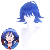 Iruma Kun Suzuki Iruma Cosplay Wig Short Blue Hair for Anime Event Party Photoshoot Costume Wig UJBS