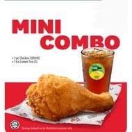 KFC mini combo e voucher