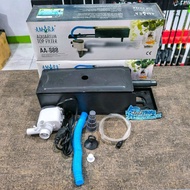 MESIN AMARA AA 888 TOP AQUARIUM FILTER 1, COMPLETE SET (COVER BOX + MACHINE +, HOSE)