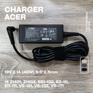 Acer One 14 Z1401 Z1402 ES1-132 E3-111 E11-111 V5-121 V5-132 V5-171 19V 2.1A (40W) 5.5*2.5mm Laptop 