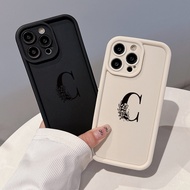 Letter C Phone case for vivo Y17s Y27 Y36 Y12 Y12 Y20 Y50 Y21 Y91 Y15 Y51 Y91 Y22 Y16 Y27 Y22 Y93 Y95 Soft Shockproof Silicone cover