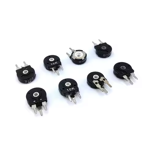 5 pcs Adjustable resistance PT10 hex hole Vertical potentiometer 500 ohm 1k 2k 5k 10k 20k 50k 100k 2