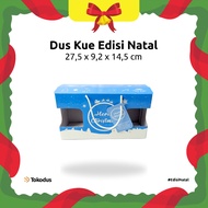 Christmas Hampers Packaging Jar Box 3-Jar Cylinder Packagingbiru - Tokodus Katapang