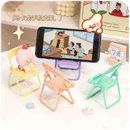 Standing Holder Hp Bentuk Kursi Macaron Warna Warni Bisa Di Lipat / Multifungsi Dudukan Handphone Mi
