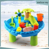[AmlesoMY] Kids Sand And Water Activity Table for Toddlers Table Toys for Kids Play Sand Table
