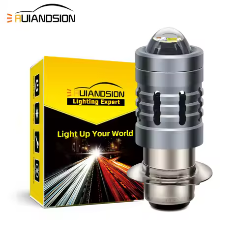 30W 1200LM H6 BA20D LED Motorcycle Headlight Bulb P15D-25-3 Hi-Lo Beam 6000K White CSP AC/DC 12-80V 