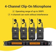 UHF Wireless Microphone System 50-100M Long Range Stage Performance KTV Home Use