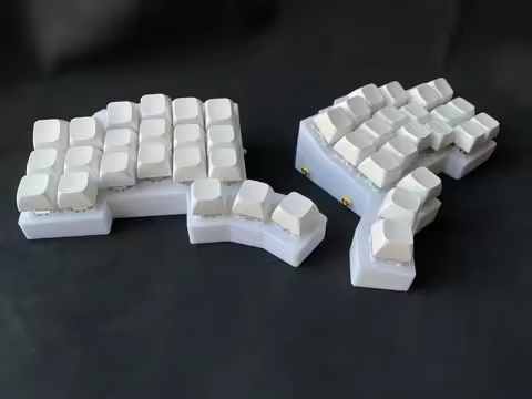 Corne 3D 3X6 Mini Split Keyboard Kit Custom Wired RGB Wireless Hot-swap 2.4G VIAL Ergonomics Design 