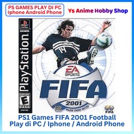 【PS1 PC IPHONE / ANDROID GAMES 】Playstation 1 PS1 FIFA 2001 Soccer Footbal Game Ronaldo Ronaldinho B