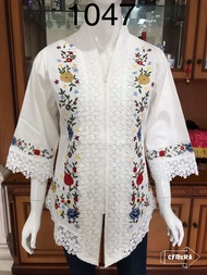 kebaya alexuez 0994 bordir timbul kombinasi brukat//kebaya encim premium warna