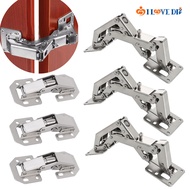 175 Degree No Drill Cabinet Door Hinge for Large Angle Openings - Easy Install Heavy-Duty Concealed 