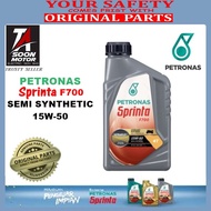 PETRONAS SPRINTA F700 15W-50 SEMI SYNTHETIC MOTOR OIL / ENGINE OIL / MINYAK ENGINE / MINYAK 4T